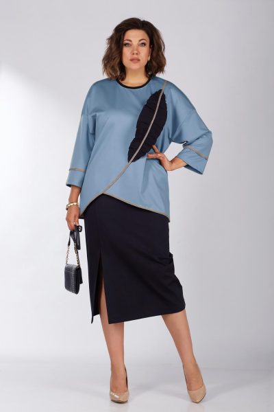 М 1631 синие тона р.50-56