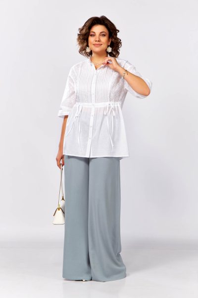 М 2998 серо-голубой+белый р.50-58